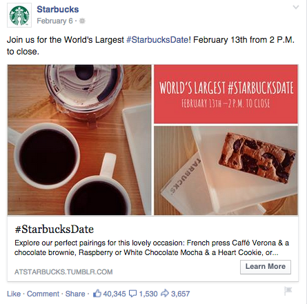 Starbucks - Facebook Advertising 101: How to Create Stellar Ads that Work