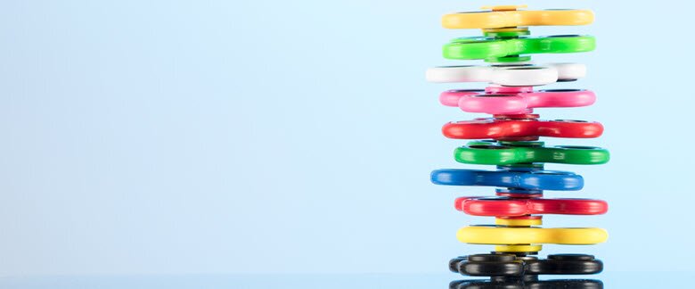 Stack of Fidget Spinners - The Rise and Fall of the Fidget Spinner